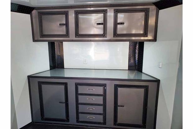 Finished trailer interior built by TRT Trailer Sales